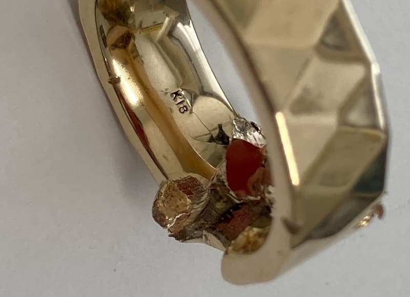 金メッキリング